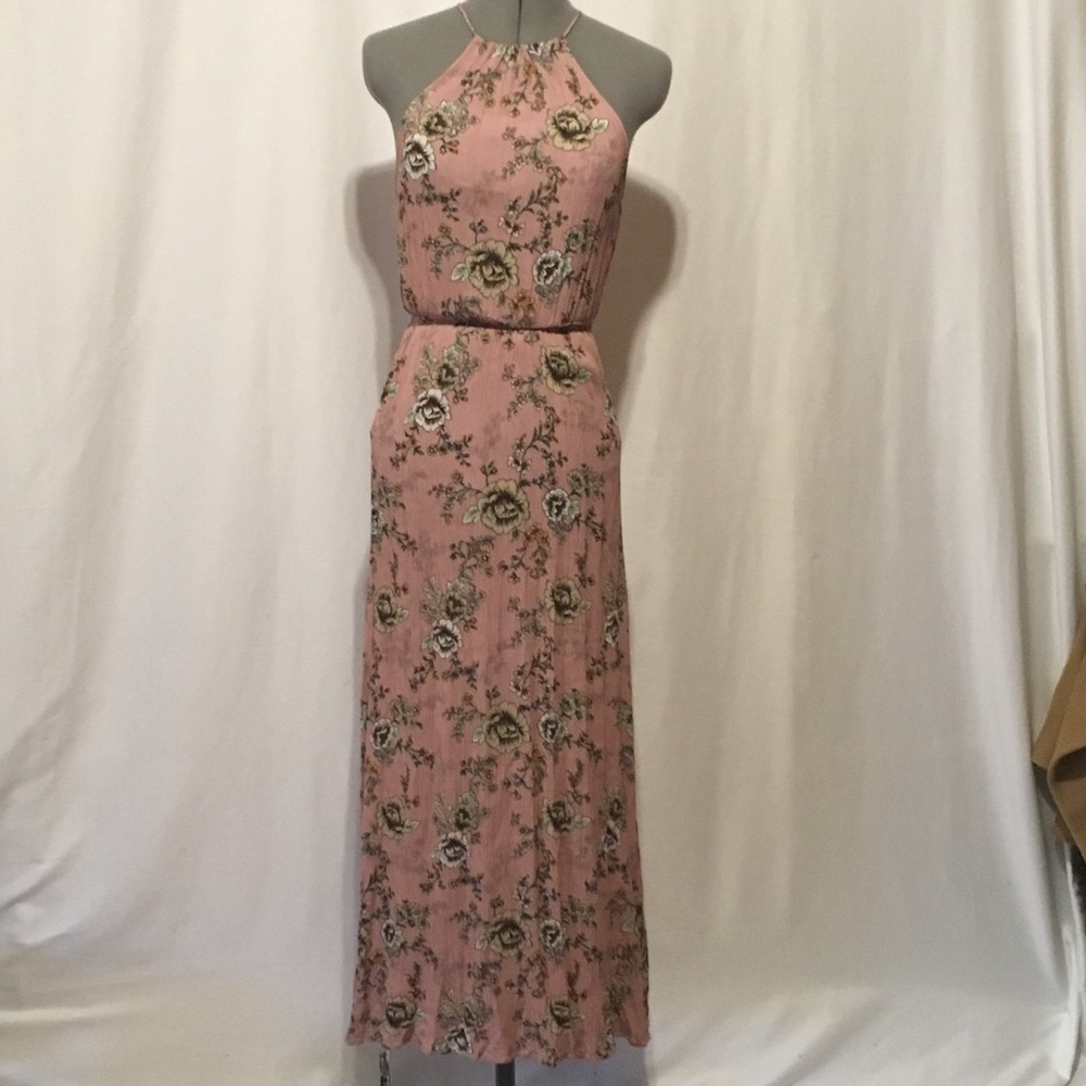 Forever21 Halter Maxi Dress Floral